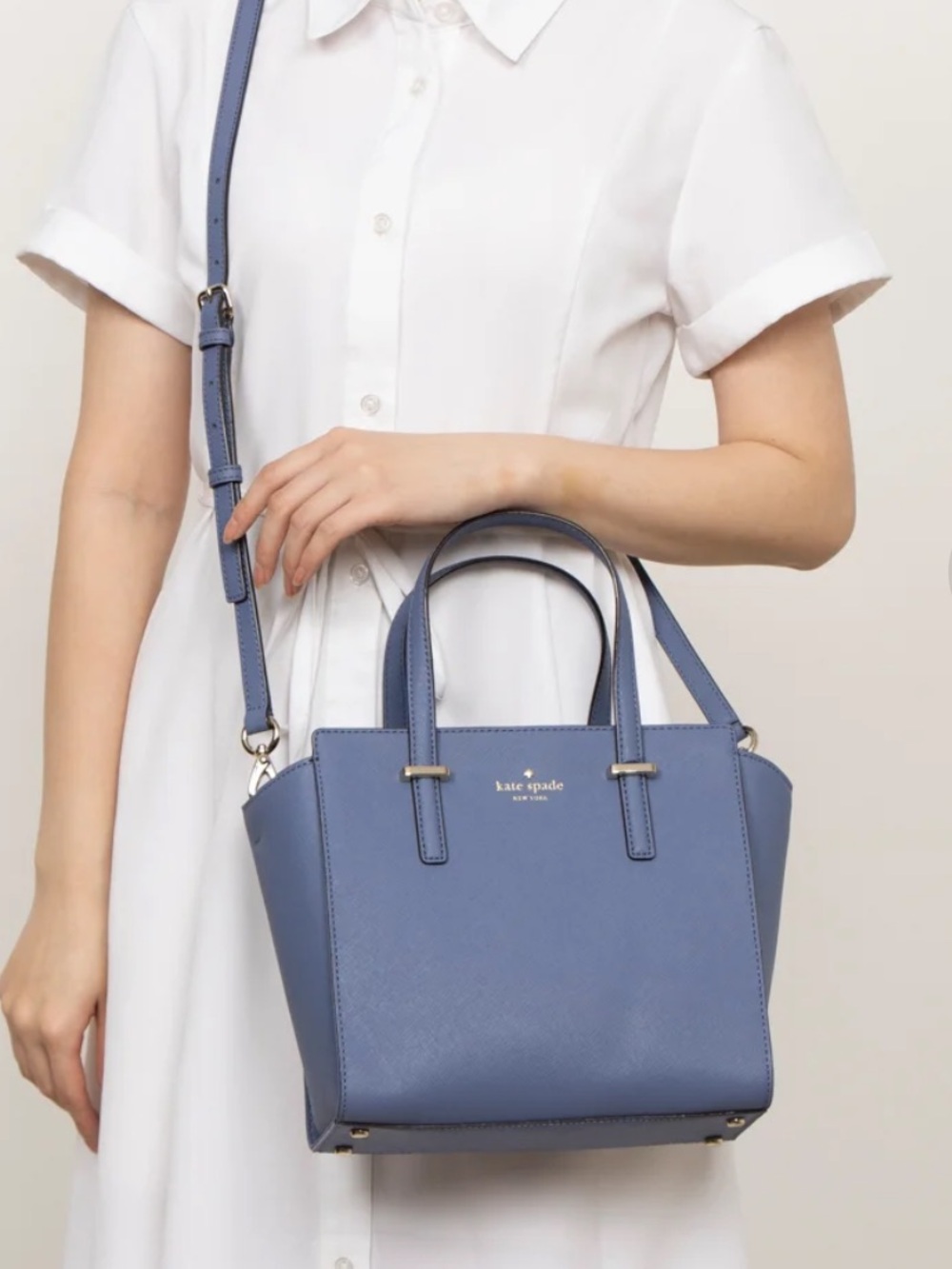 Kate Spade Grand Street Small Hayden Bag Periwinkle Blue